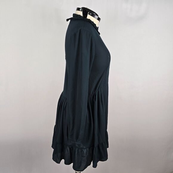 Aritzia Sunday Best RALEIGH Dress Women's Medium Long Sleeve Everest Green NWT - Picture 4 of 11